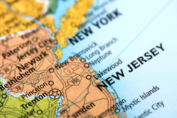 map of New Jersey