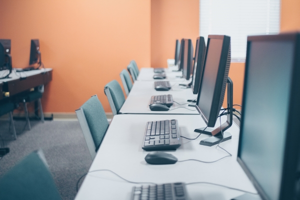 computers in a Vermont office space