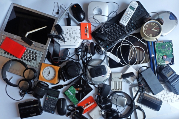 pile of electronics in VA