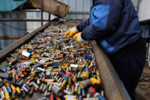 batteries being recycled
