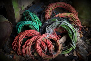 wires being recycled
