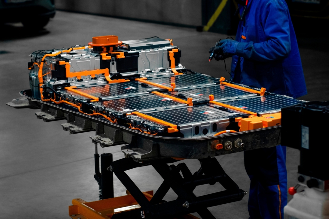 EV batteries being built