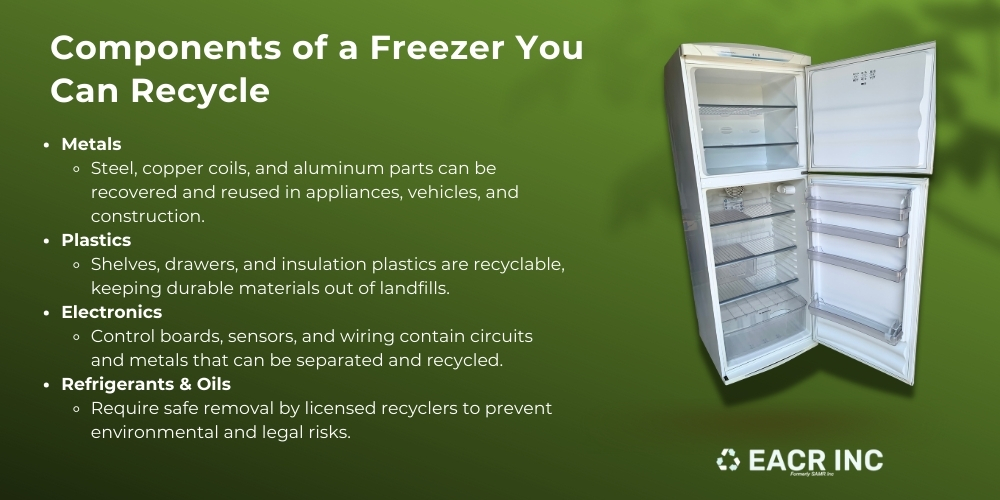 Freezer recycling infographic