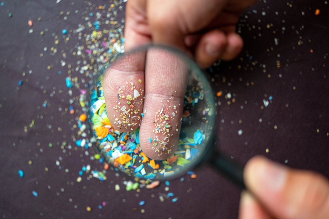 Example of microplastics