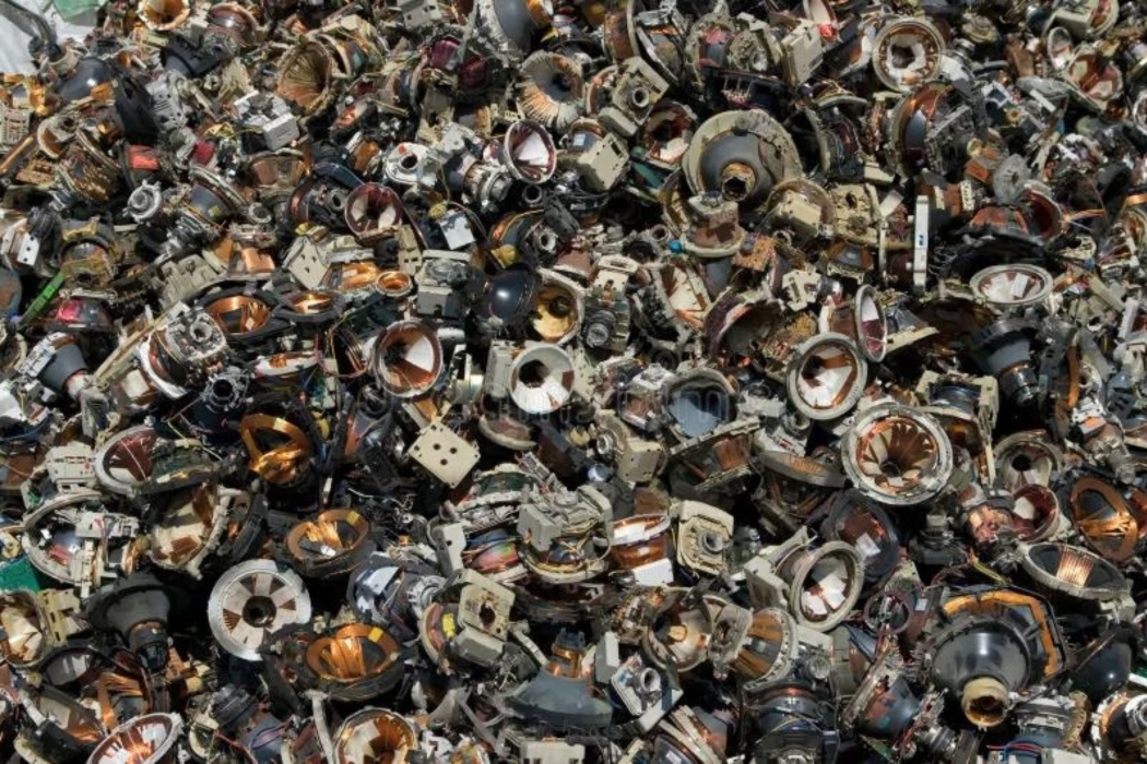 pile of old speakers at EACR Inc.