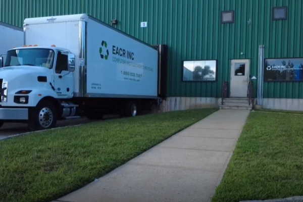 EACR Inc branded truck at headquarters