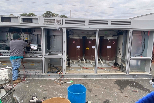 central inverter being processed