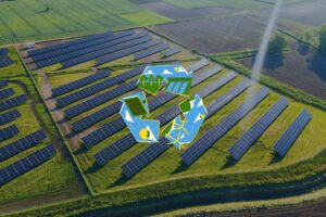 solar circular economy graphic