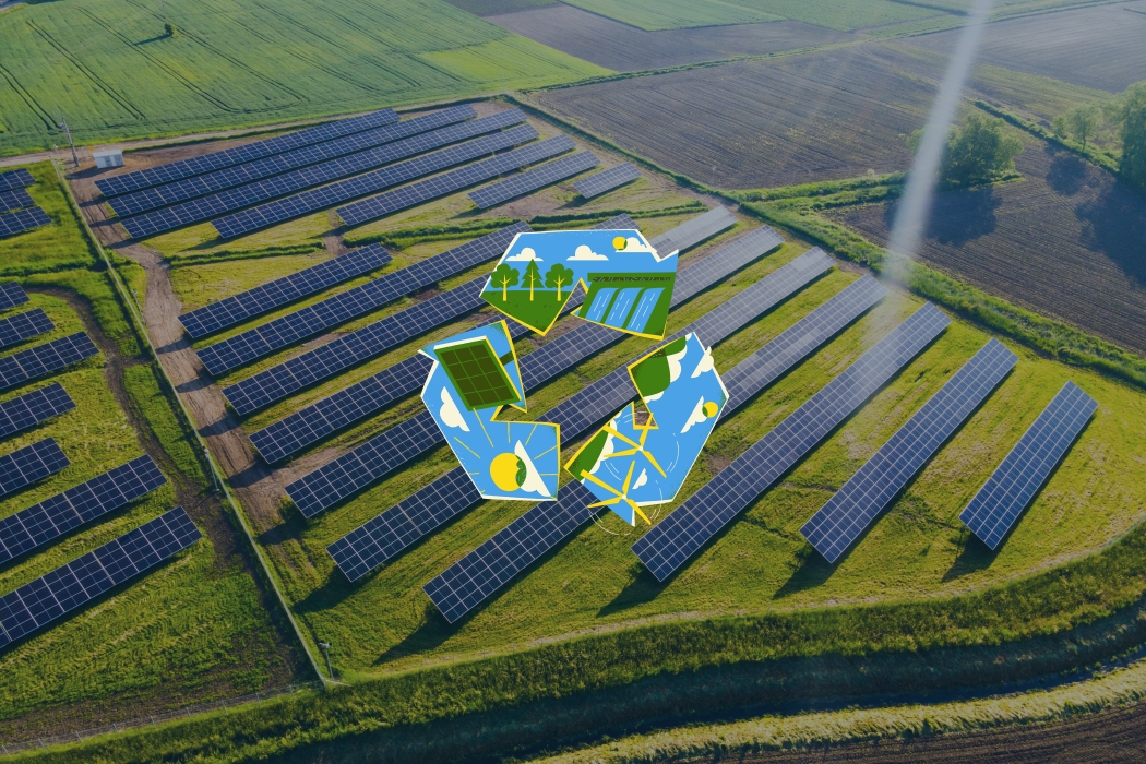 solar circular economy graphic