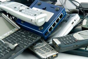 electronics and cash register to recycle