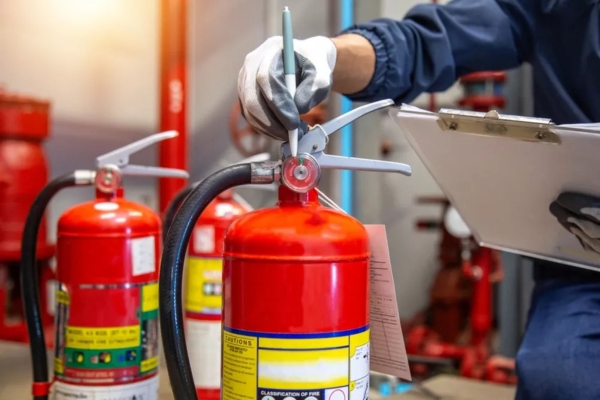 processing fire extinguishers