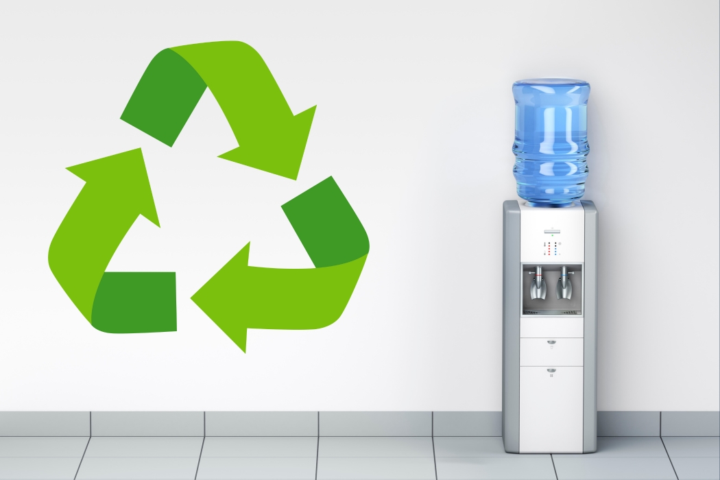 water cooler recycling graphic