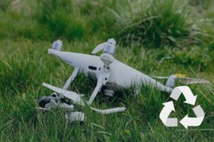 broken drone to recycle