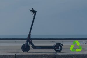 electric scooter recycling graphic