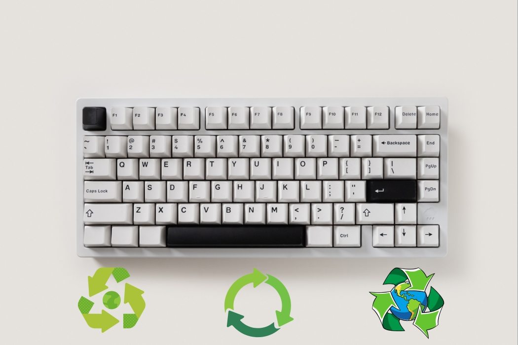 keyboard recycling graphic