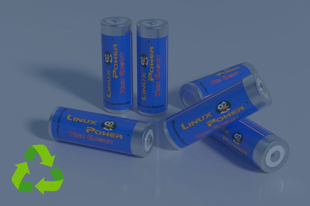 Carbon Zinc Battery recycling graphic