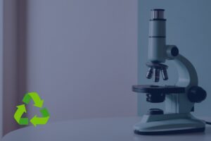 microscope recycling graphic