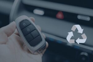 Recycling Key Fobs graphic