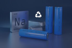 sodium battery recycling graphic