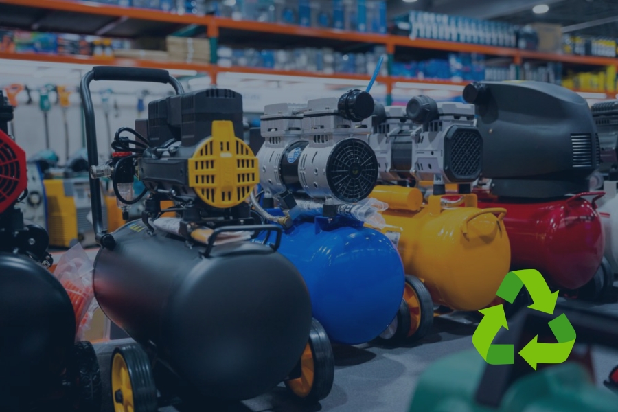 air compressor recycling graphic
