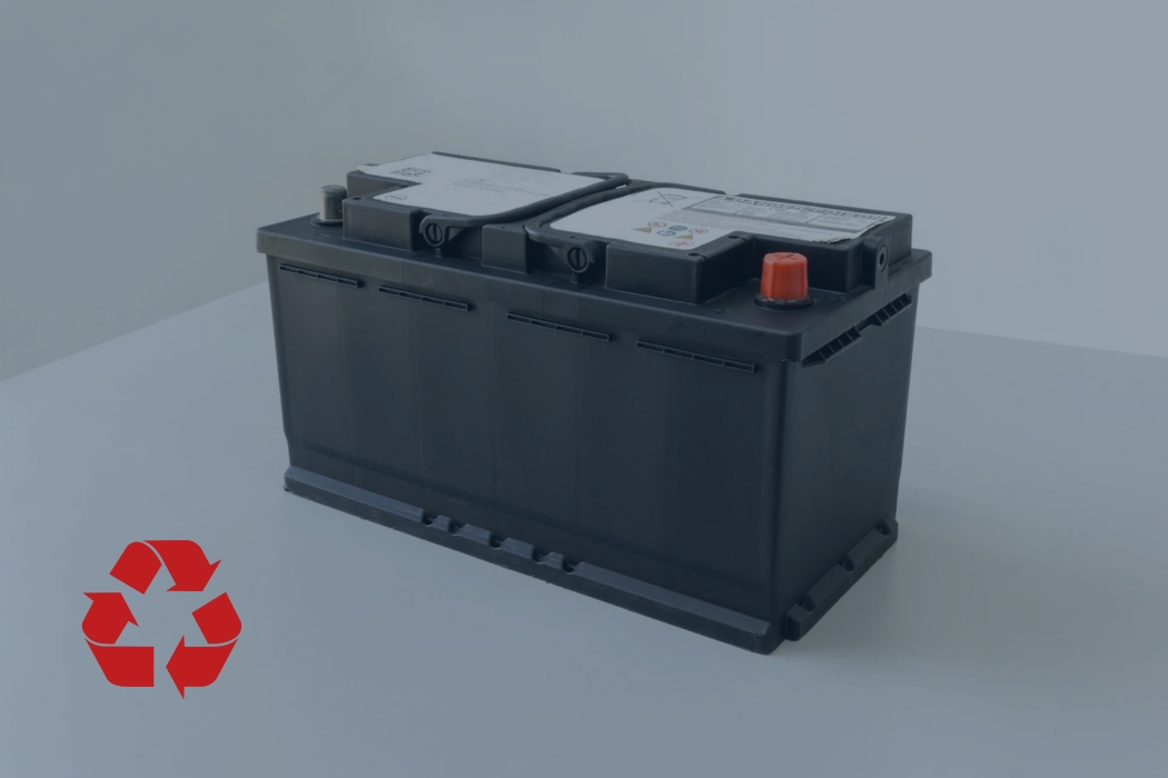 gel battery recycling graphic