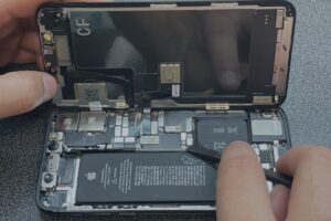 inside of an iPhone battery