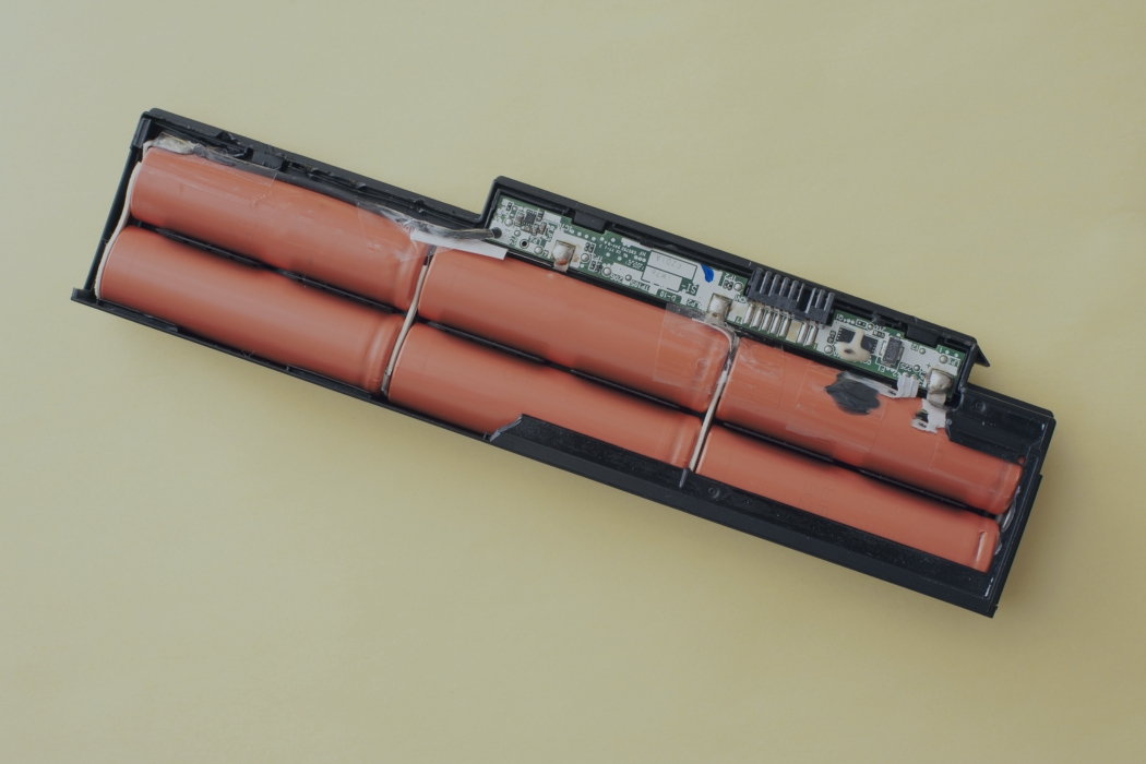 inside of a laptop battery