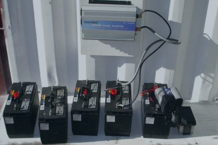 marine battery recycling graphic