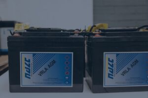 SLA battery recycling graphic