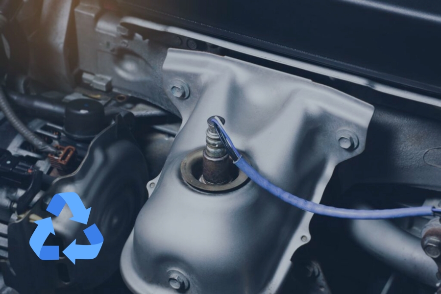 oxygen sensor recycling graphic