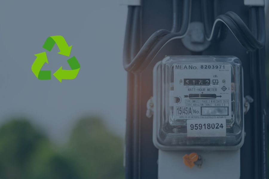 Municipal Meter recycling graphic