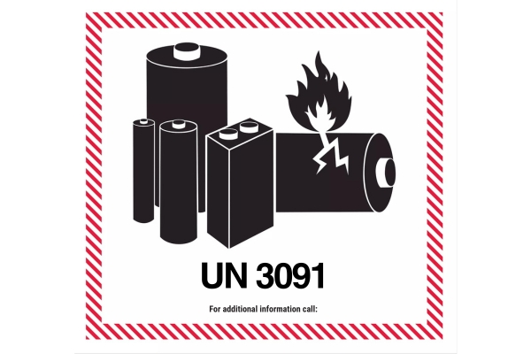 UN 3091 battery label
