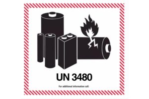 UN3480 battery label