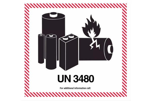UN3480 battery label