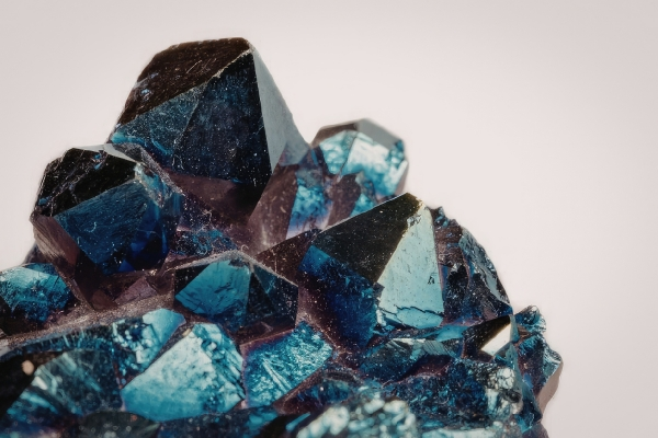 Cobalt mineral crystal specimen