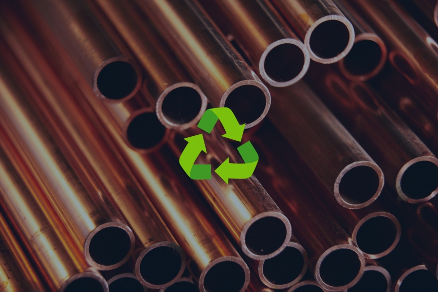 copper recycling graphic