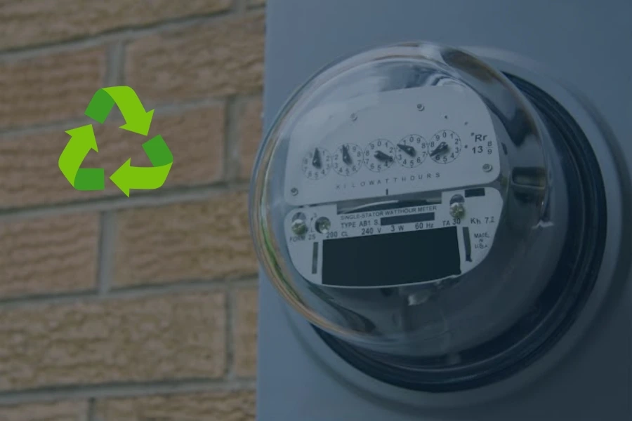 utility meter recycling graphic