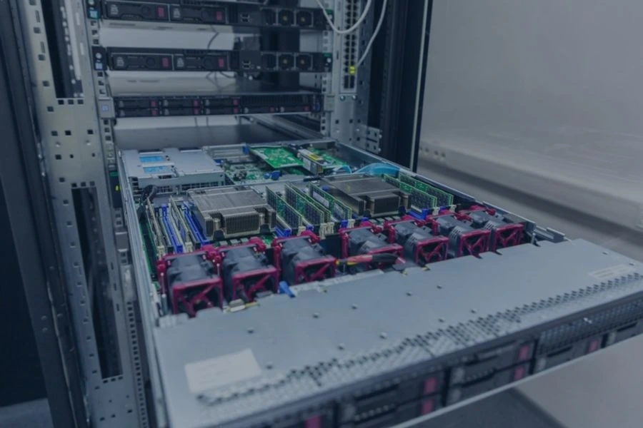 image of the inside of a server