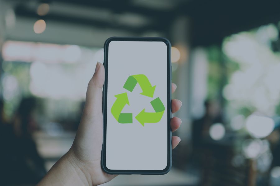 recycling phone with professionals