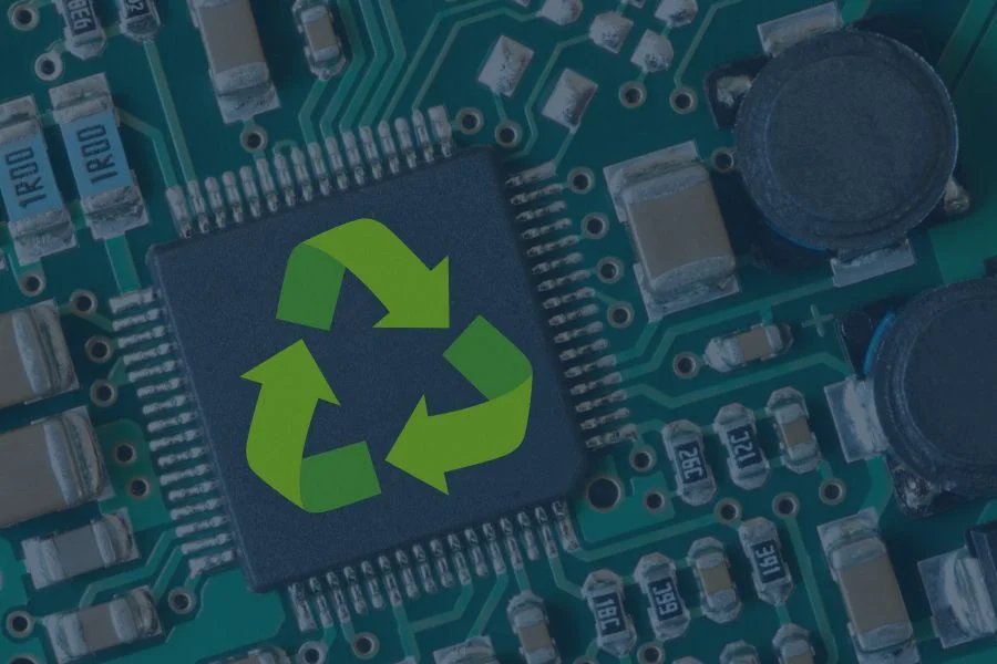 circuit board recycling graphic