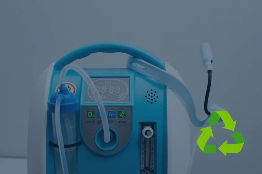 oxygen concentrator recycling graphic