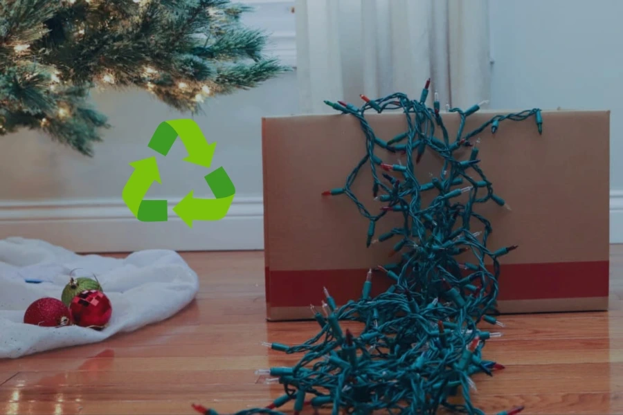 christmas lights to recycle