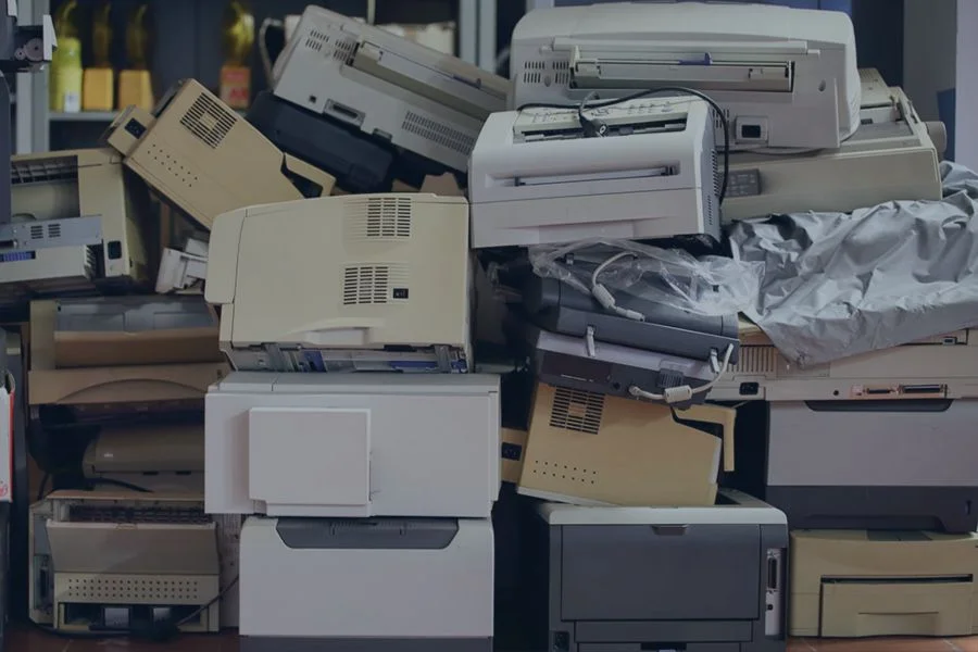 Discarded printers creating electronic waste